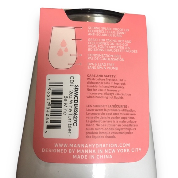 Manna 12 Oz wine tumbler Gobelet - Picture 3 of 4